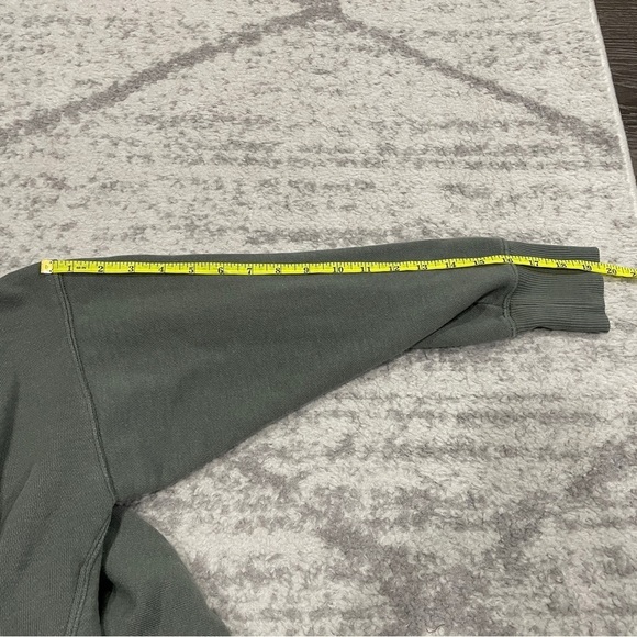 Aerie Green Turtle Neck Oversized Sweatshirt - Picture 11 of 11